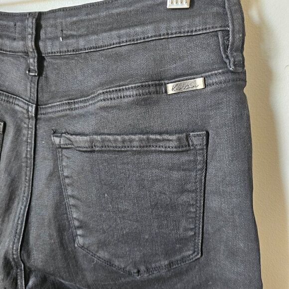EUC LIKE NEW KANCAN BLACK 2 TONED RAW HEM HIGH RISE JEGGING SIZE 11 / 29 - Picture 5 of 16